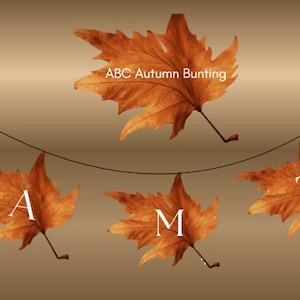Autumn Classroom Bunting: Printable Fall Decor Banner