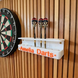 パーソナライズされた3Dプリントダーツホルダー | 壁掛け、バー装飾