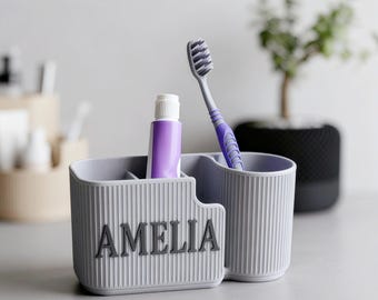 3D Printed Custom oval-shaped bathroom and desktop storage box