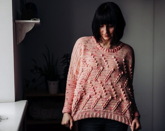 Crochet Sweater Pattern PDF - Ceresia Sweater - oversized crop boxy sweater pattern in English