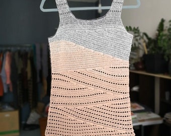 Crochet Top Pattern PDF - Slide Tank Top crochet pattern- Womens Girls Summer sleeveless tank top crochet pattern in English