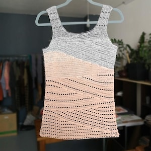 Crochet Top Pattern PDF - Slide Tank Top crochet pattern- Womens Girls Summer sleeveless tank top crochet pattern in English