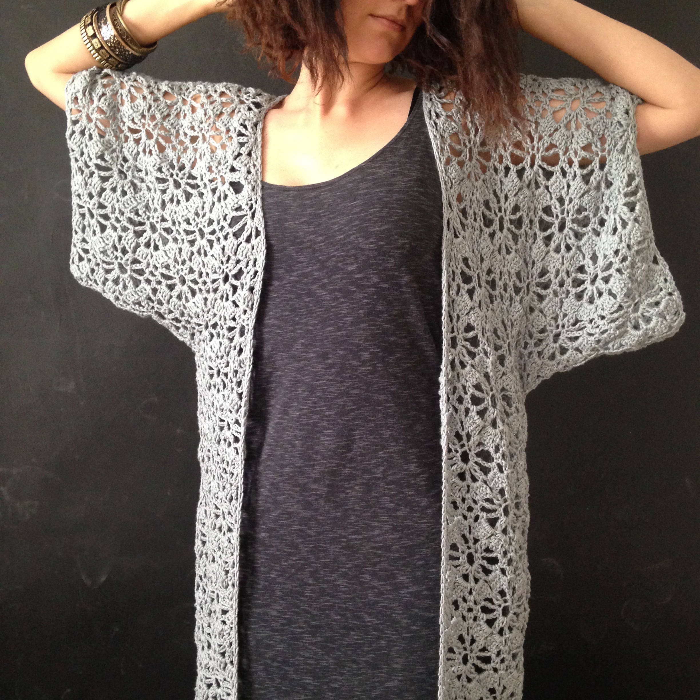 Boho Crochet Robe Crochet Pattern PDF Crochet Lace Kimono Etsy