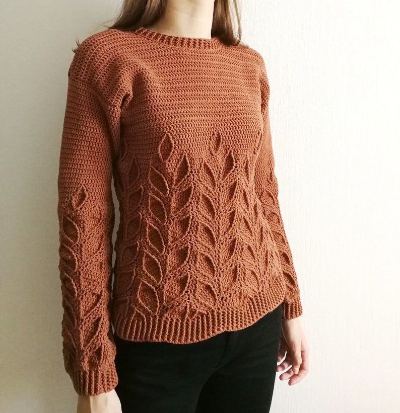 Crochet Sweater Pattern PDF Lau Sweater crochet crew neck Etsy