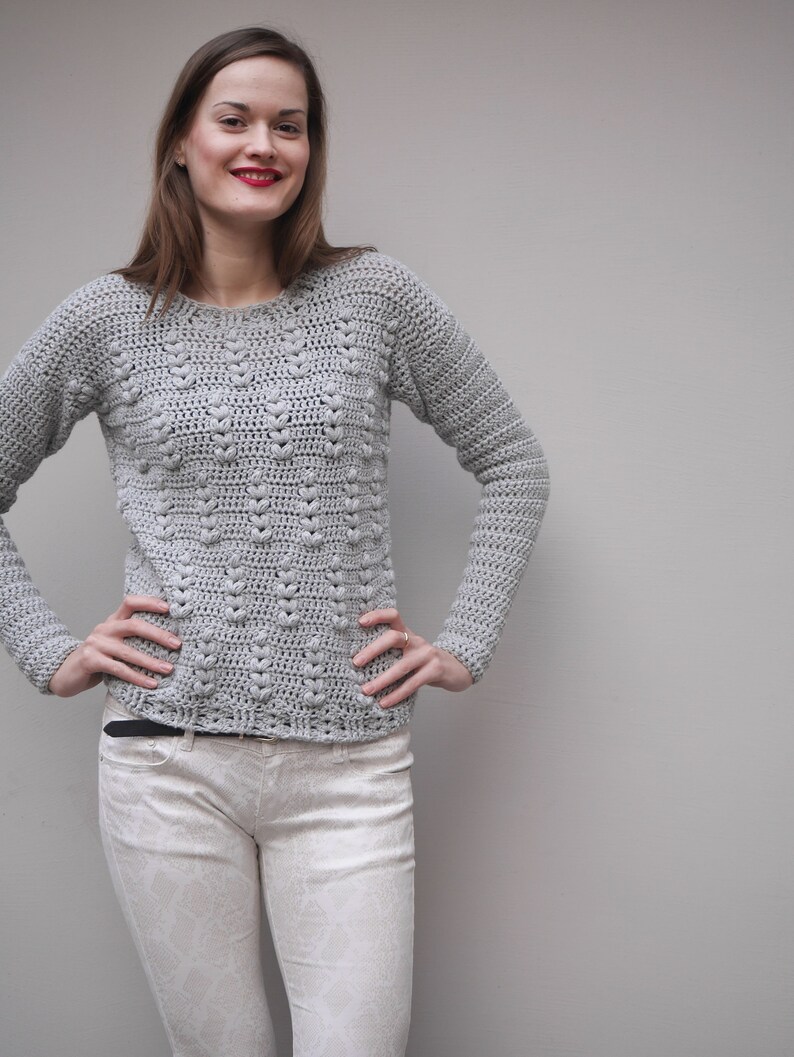 Crochet Sweater Pattern PDF Rye Bread Sweater crochet crew Etsy