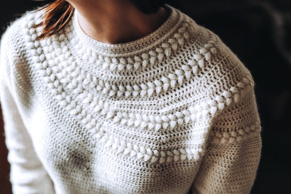 jersey top down crochet