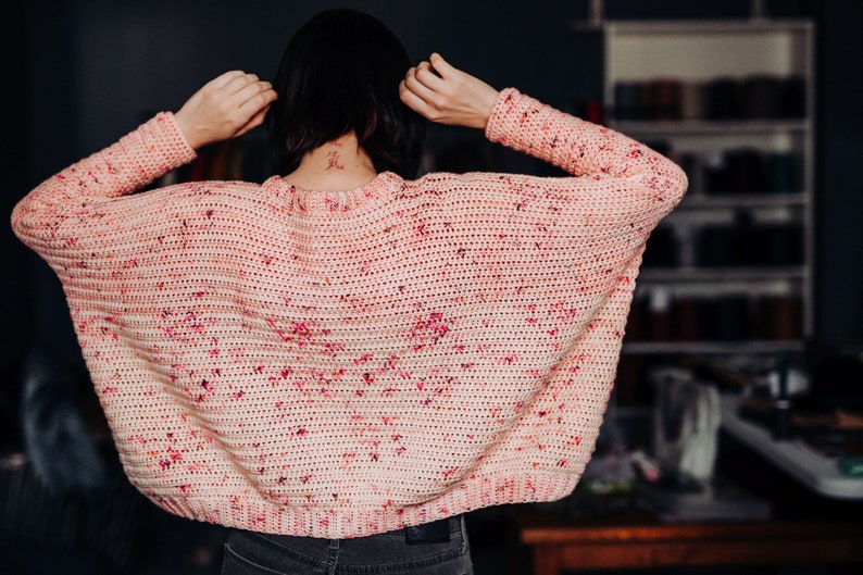 Crochet Sweater Pattern PDF Ceresia Sweater oversized crop boxy sweater pattern in English image 6