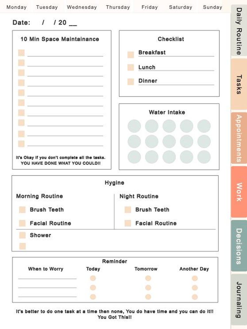 Minimalist Daily Planner 2026 | Goodnotes Template (digital Download ...