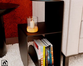 Loft Style Metal Bedside Table DXF – Instant Download CNC Cutting Plans