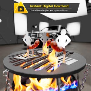 Men's Sausage Holder DXF File | a gift for real men