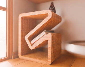 Wooden bedside table. Original design | Nightstand | DXF File: DIY CNC Cut Project
