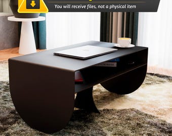 Loft Style Coffee Table Plans | DXF for CNC / Laser