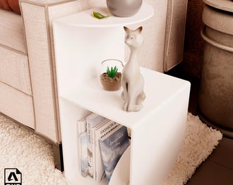 Bedside Table Design DXF – Digital File for Metal Cutting (6–12 mm)