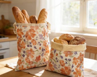 Sacs à pain en cire d'abeille pour levain, sac de rangement alimentaire réutilisable, doublure en coton naturel et cire d'abeille, garde la fraîcheur pour les pains faits maison, sacs à pain au