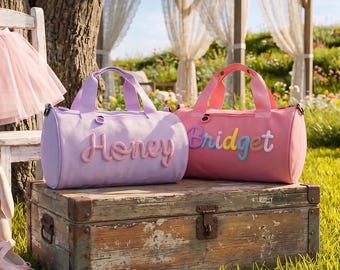 Bolsa de gimnasia personalizada para niñas con nombre personalizado, bolsa de deporte para niñas, regalo de gimnasia, bolsa para clases de acrobacias, bolsa deportiva rosa para niñas, bolsa de gimnasio juvenil