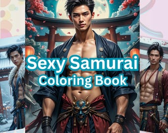 Kolorowanka „Oni Samurajowie” – Romantyczna japońska sztuka folklorystyczna – Demon Husbando w formacie PDF