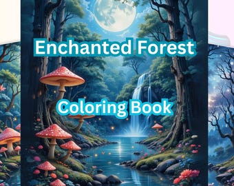 Kolorowanka „Zaczarowany Las” – Ilustracje botaniczne i fantasy (PDF)