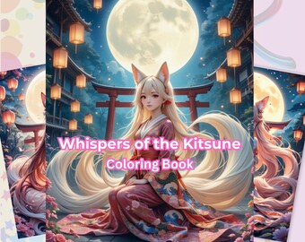 Kitsune-kleurboek – Japanse mythologie, maagden, magische vossengeesten, pdf