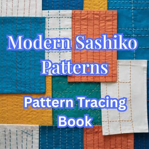 100-stronicowa książka do kalkowania wzorów Sashiko w formacie PDF – siatki i motywy japońskich ściegów do ćwiczeń i planowania – arkusze kalkowania do druku