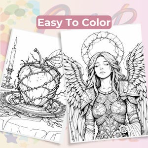 Gothic Fantasy Coloring Book 60 Pages | Vamp Romantic & Midnight Masquerade | Printable Adult Colouring Pages