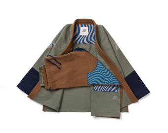 Albino and Preto A&P Tranquility Kimono BJJ Gi, Limited Edition Jiu Jitsu Kimono, AP Collab Grappling Gear, Collector Martial Arts