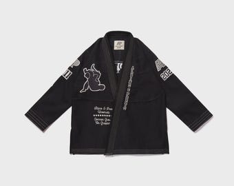 Albino and Preto A&P Batch 102 University 2022 Kimono Black BJJ Gi Limited Edition Brazilian Jiu Jitsu Gis