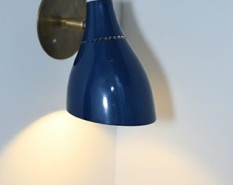 Modern Brass Cone Pendant — Mid-Century Dome / Cone Light