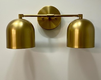 Vanity Light-Half Ball Shade-Light Fixture-Vanity Light – Handmade Light Fixture Wall Sconce