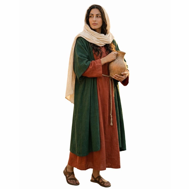 Jesus Robe Thing Mary Magdalene Biblical Costume for Women, Christian Nativity Robe ...