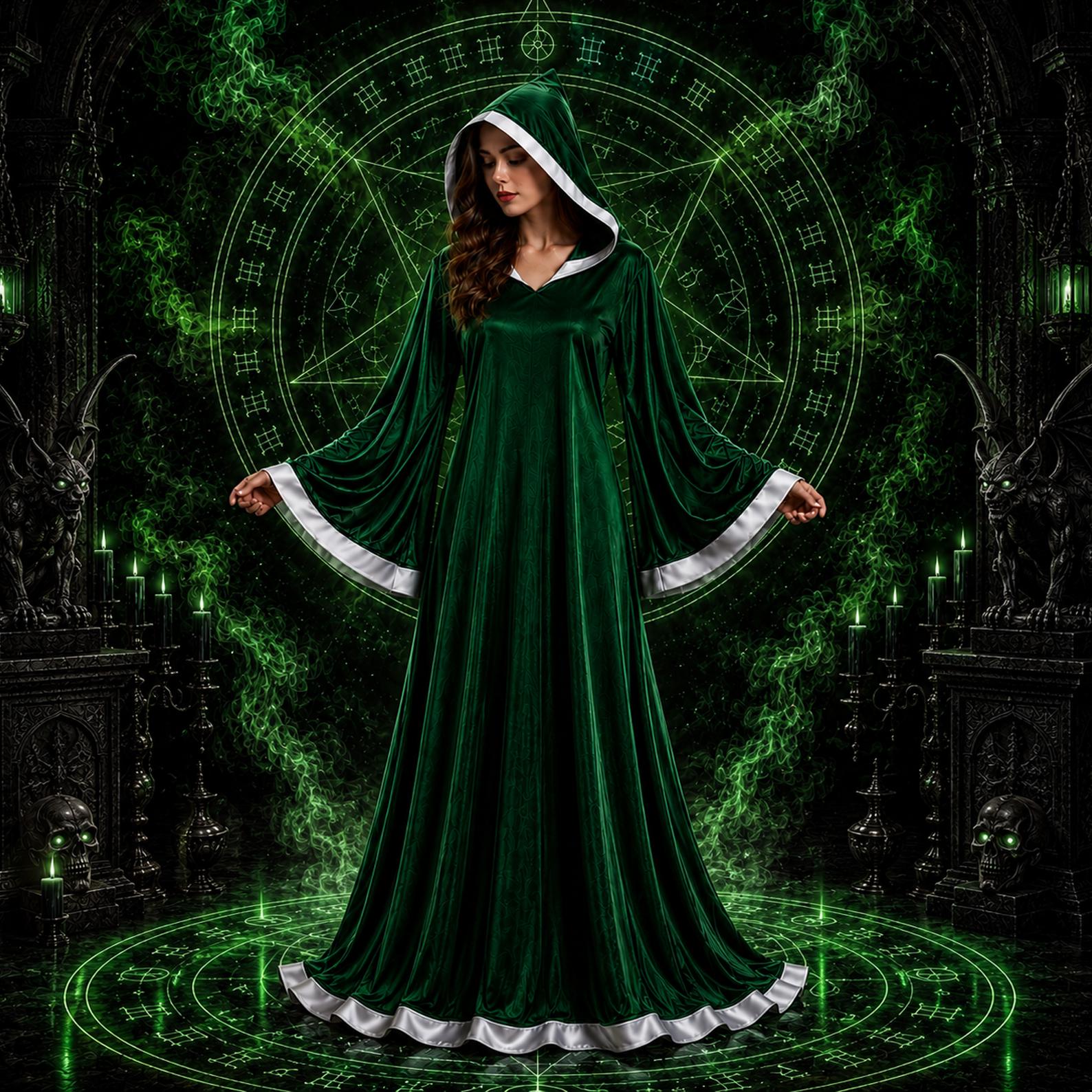 Green Pagan Robe