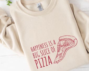 Pizza Shirt: Pizza Lover Sweatshirt, Italian Food Graphic Sweater and Foodie Gift