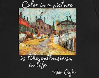 Kunstlehrer Shirt Vincent van Gogh Geschenk Kunstliebhaber Geschenk Shirt Unisex Geschenk Shirt für Kunstliebhaber Geschenk für Van Gogh Fan van Gogh The Factory