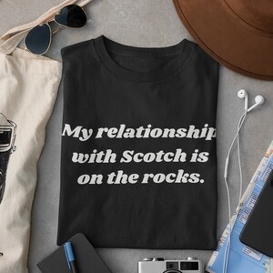 Scotch Drinker Fan Shirt, Gift for Scotch Fan, Unisex Tee for Scotch Lover, Whiskey Wit Tee, Whiskey Lover&#39;s Statement, Whiskey Drinker Tee
