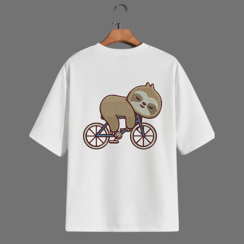 Baby Sloth Machine Embroidery Design, Sleeping Sloth Embroidery Designs ...