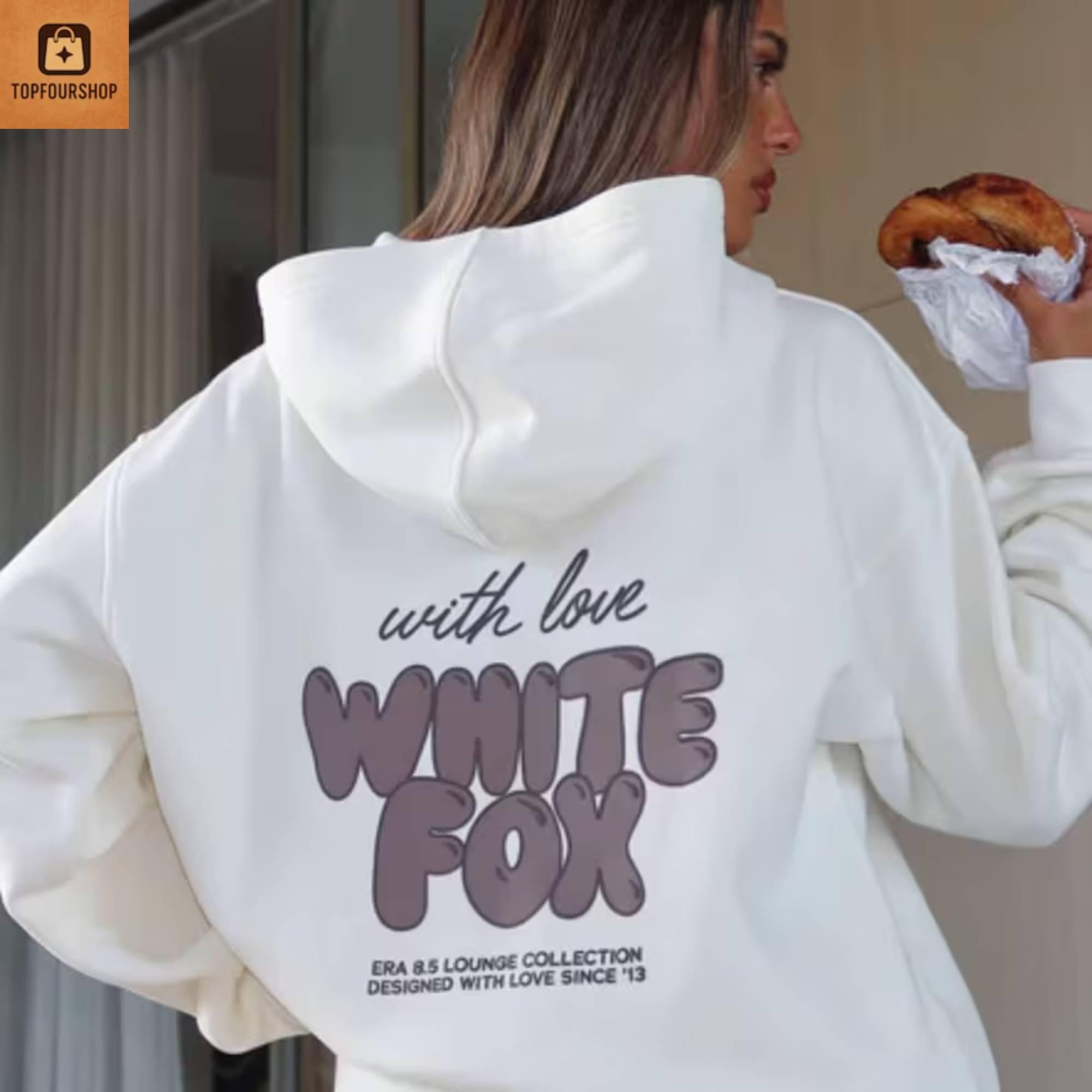 Hoodie white fox - Etsy 日本