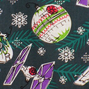 Star Wars Fabric, Christmas Star Wars, Star Wars Ships, 2 Pieces,   Millennium Falcon, Tie Fighters, X-Wing, Death Star, Cotton Fabric