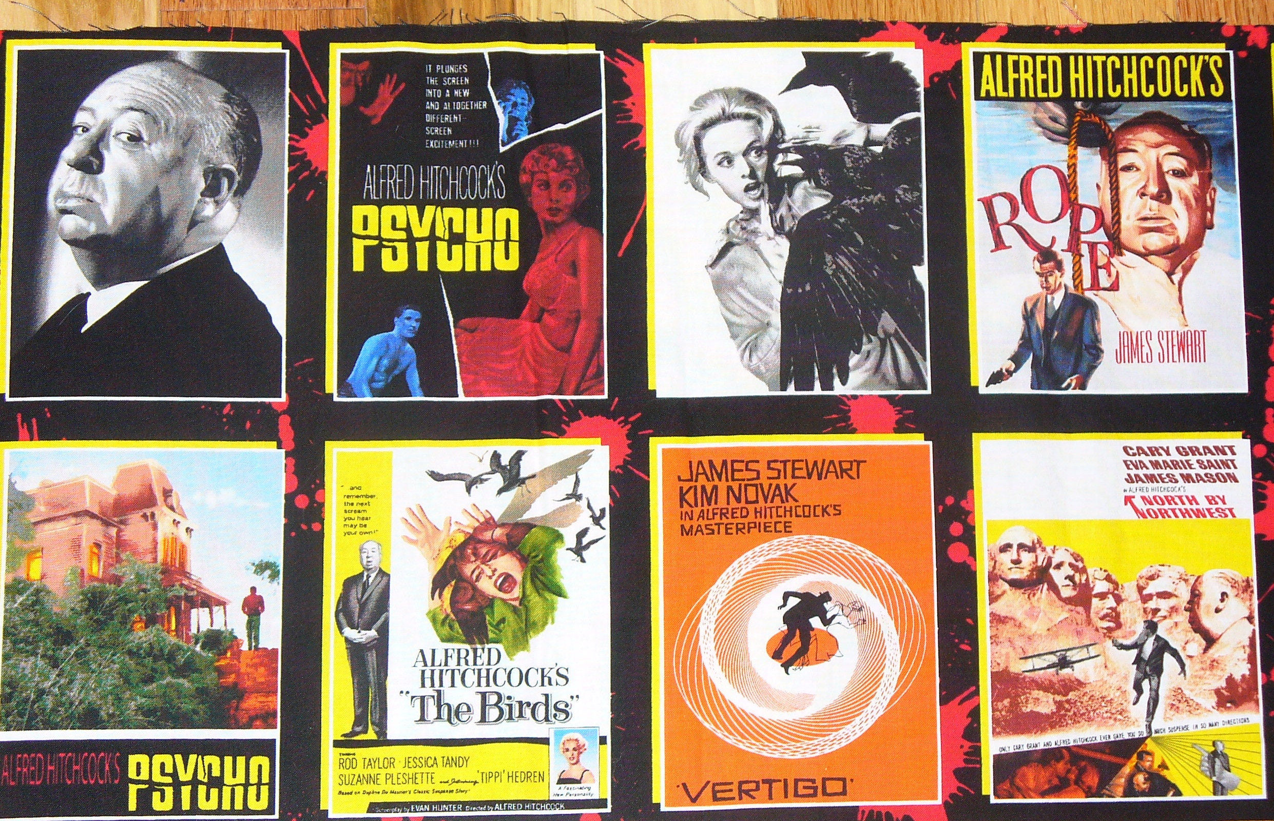 Alfred Hitchcock Hitchcock Movies Hitchcock Fabric Horror Movie