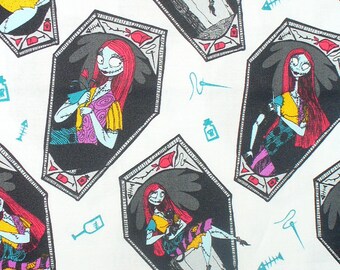 Half Yard, Nightmare before Christmas Fabric, Sally in Frames, Just Sally, Camelot, Cotton