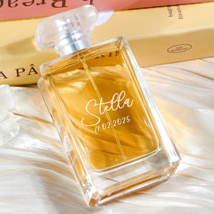 Flacone di profumo personalizzato per matrimonio / Logo personalizzato per matrimonio / Gioielli da matrimonio con profumo inciso / Regali di nozze per lei