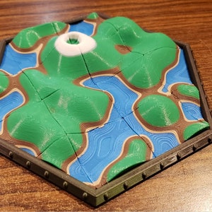Topo-Puzzle Hexagon Shaped