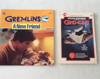 Gremlins Books - "A New Friend" & "Steven Spielberg Presents GREMLINS", 1984