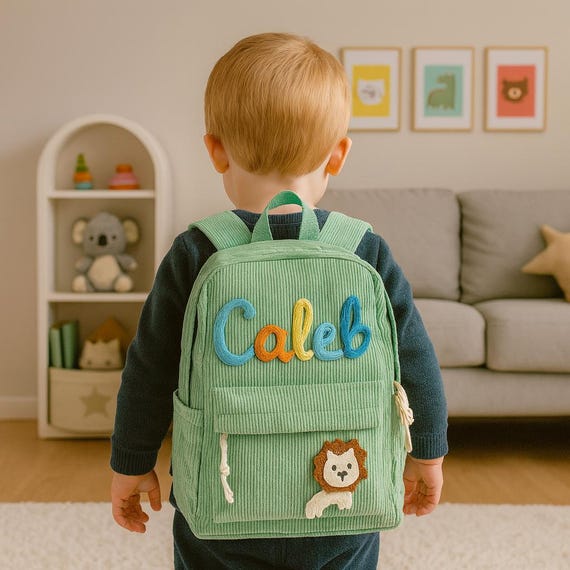 Custom Kids Backpack, Personalized Children's Preschool Backpack, Embroidered Mini Toddler Backpack, Kids Birthday Gift, Back to School Gift