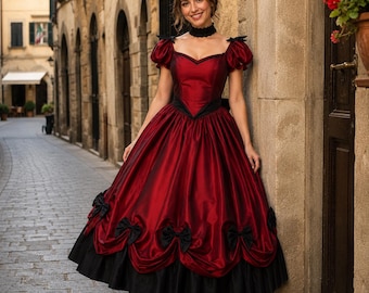 Victorian Civil War Gown | Renaissance Gothic Ball Gown Costume