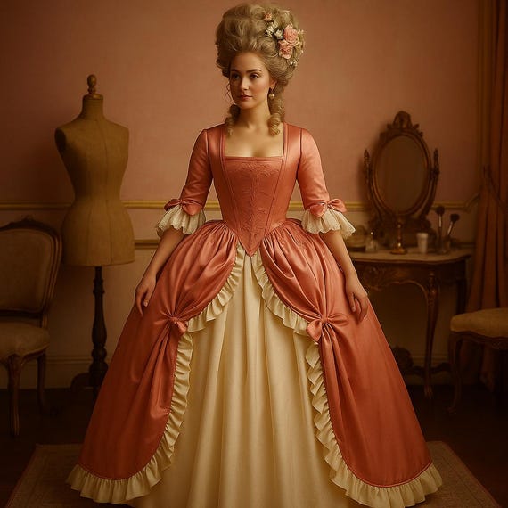 Rococo Ball Gown * Pastel Pink 18th Century French Court Dress