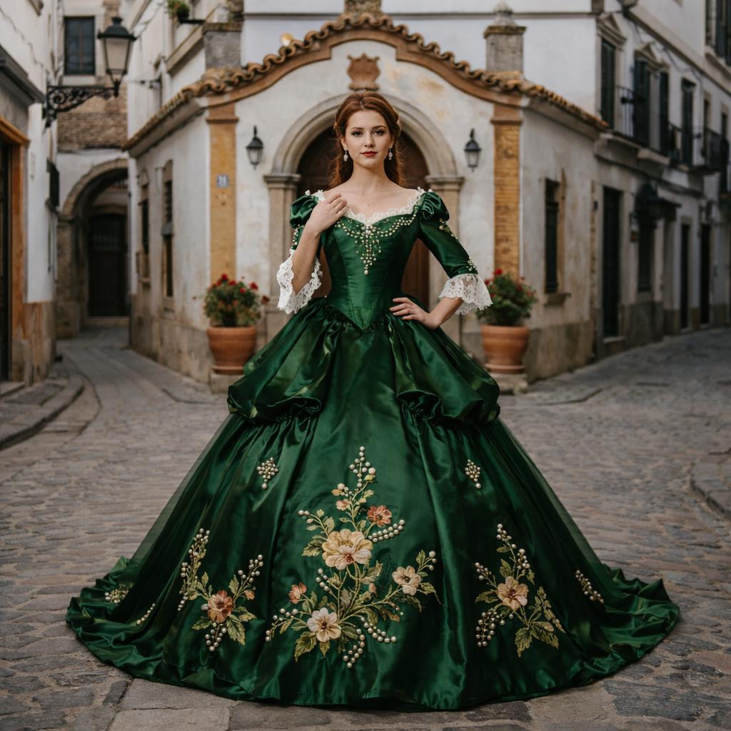emerald green masquerade dress Emerald green prom dress Long Party Dress Formal Dress fg3465