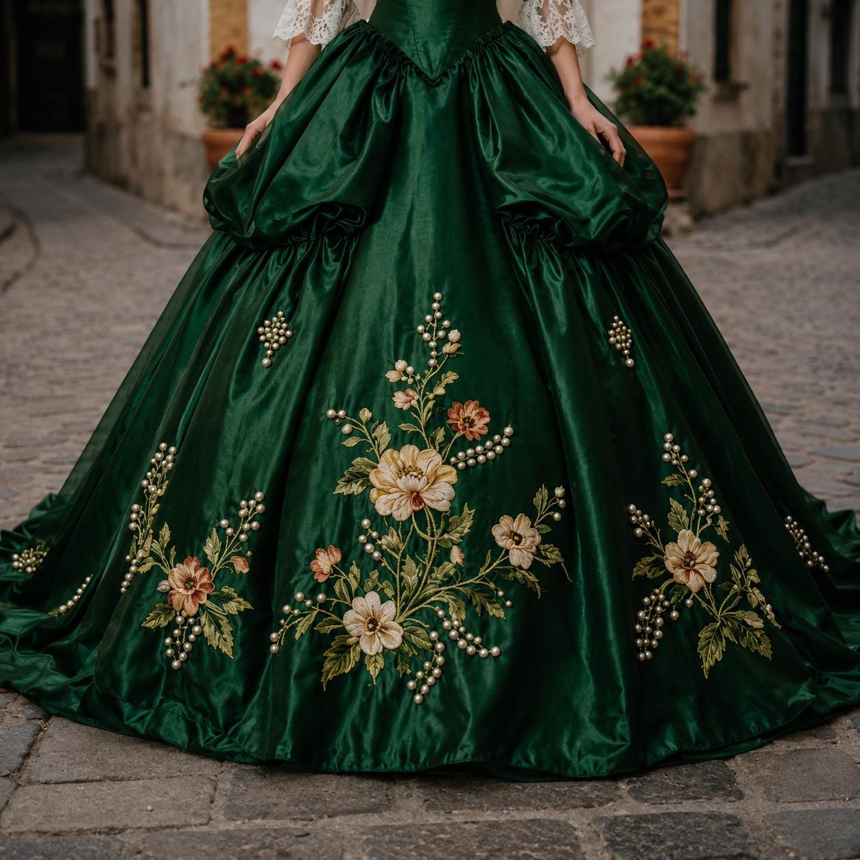 masquerade ball dresses green Hellymoon Women Sage Green Sweetheart Tulle Masquerade Ball Gown Quinceanera Dress with Appliques