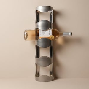 ワインラックヴィンテージ金属製1200×300 ヴィンテージIKEAメタルワインラック、廃盤ステンレスボトルホルダー