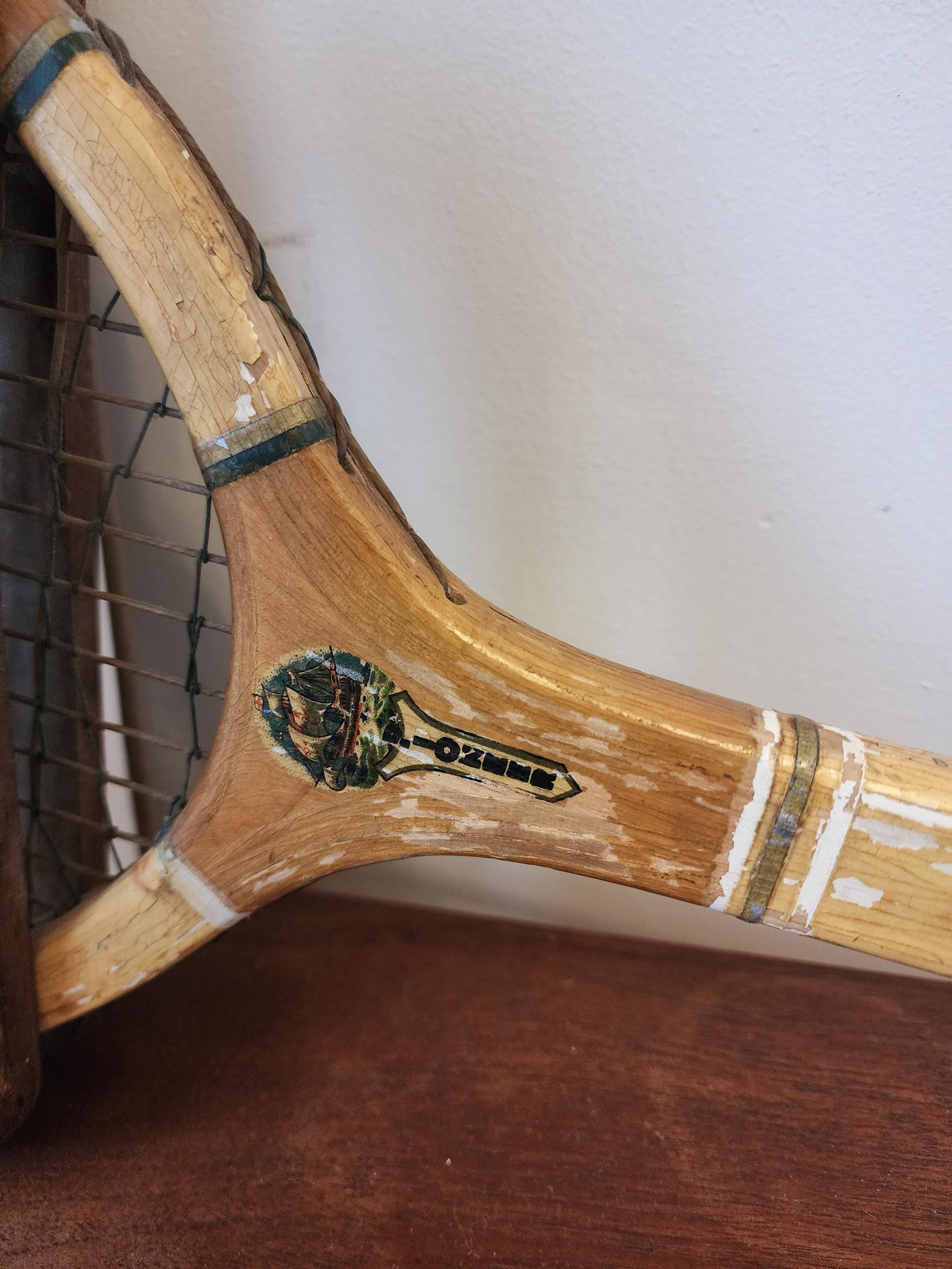 London Rackets Hobby Vintage Dunlop Pioneer Tennis Racket, Hamley London Wooden Racquet With ...