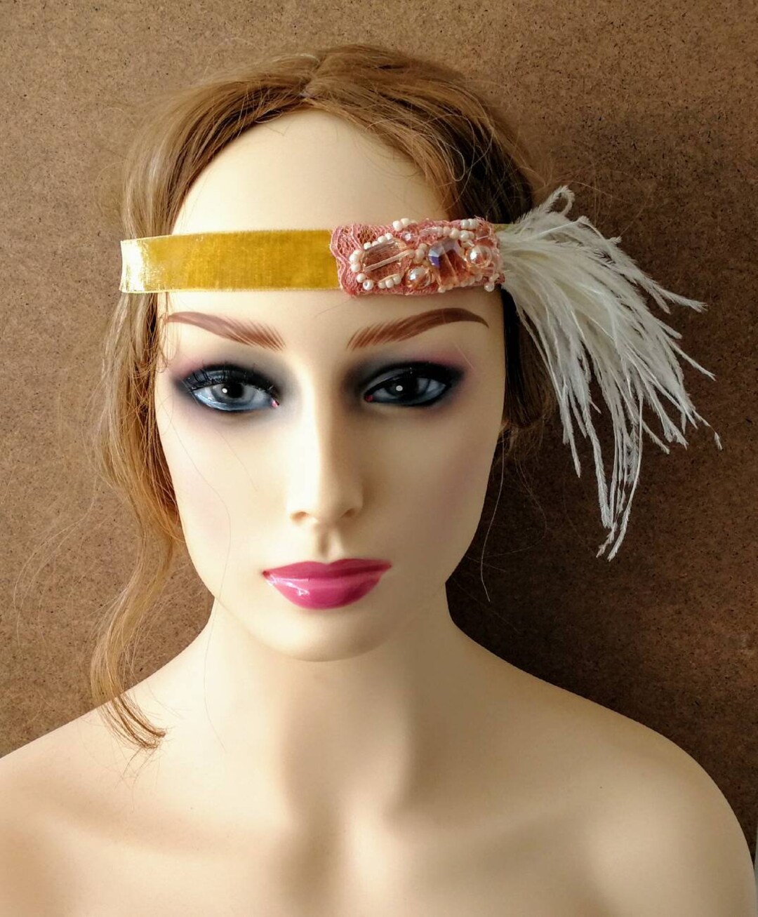 beaded flapper headpiece