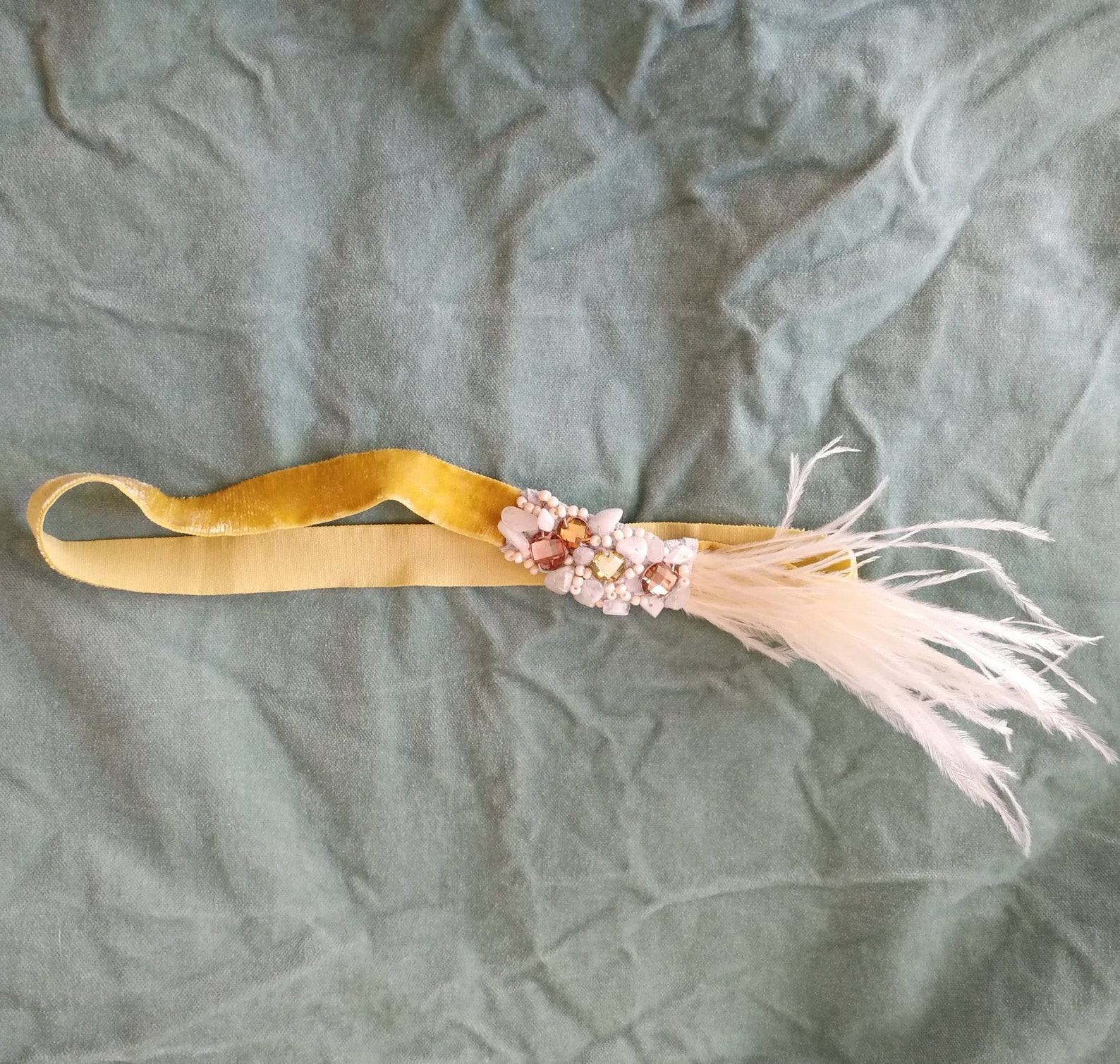 beaded flapper headpiece